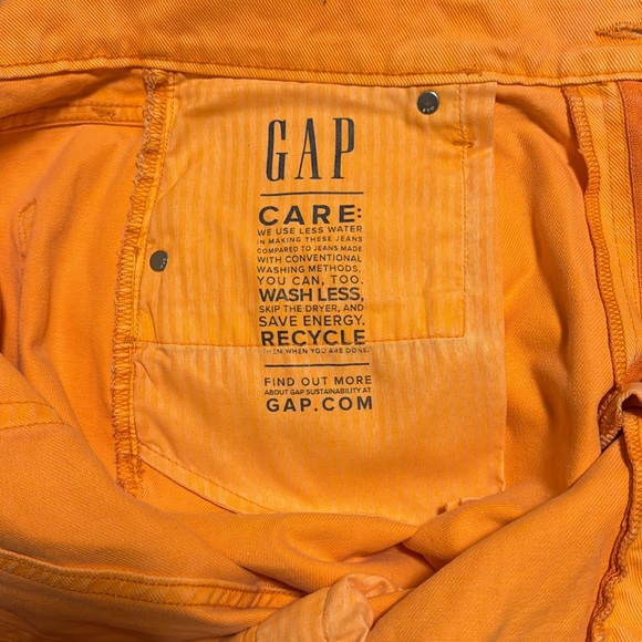 Tangerine cutoff Jean shorts from GAP - Picture 5 of 5
